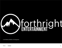 Tablet Screenshot of forthrightentertainment.com